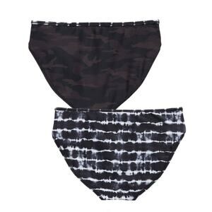 NWT Athleta Girl Reversible Bikini Bottom - XS / 6 - Camo Tie Dye - XS / 6